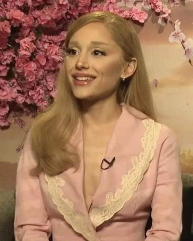 Ariana Grande during a 2024 interview promoting Wicked, creator of the Cloud perfume line